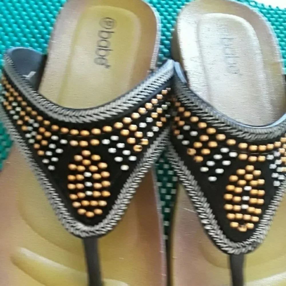 Babe beaded sandal size 10
